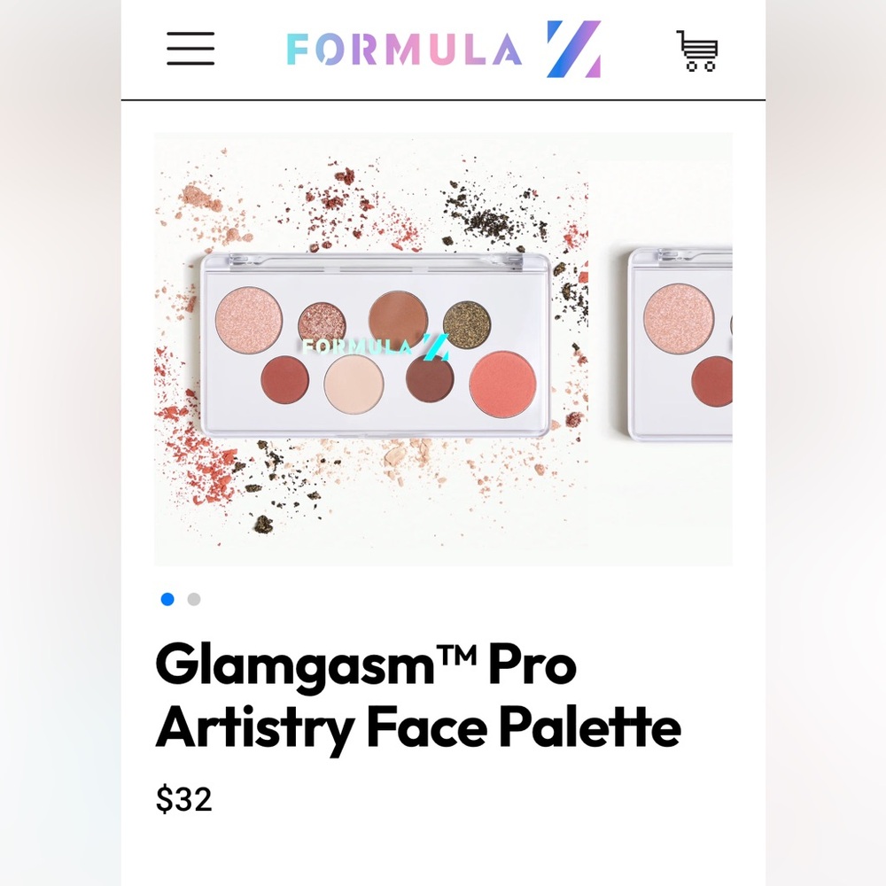 Formula Z Glamgasm Pro Artistry Face & Eye Pallete NWT Sealed in Packagi…